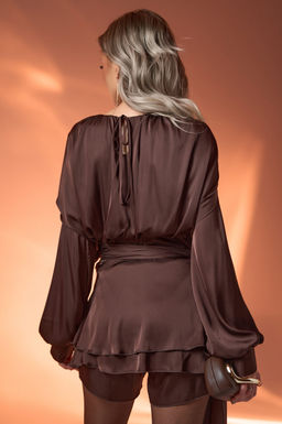 Платье Муза (шоколадный) - Эльза фото 37