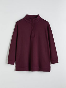 Dik Yaka Kad?n Sweatshirt Tunik