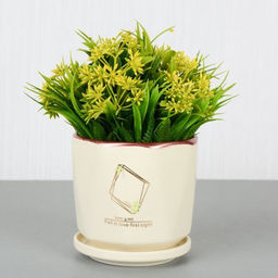 Цветочная композиция Зелень 19 см / 0213-109 /уп 48/ - Галеонтрейд фото 3