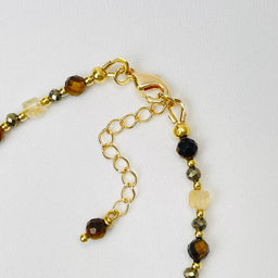 Браслет для Льва из Тигрового глаза,Пирита и Цитрина - Радуга самоцветов фото 4