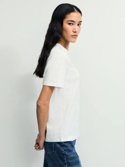 Футболка из хлопка с принтом / Zarina фото 4