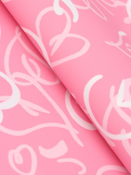 Цена за 20 шт. Плёнка флористическая для цветов, «Сердца», розовая, 57×57 см