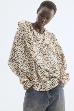 Blusa con capa decorativa - H&m фото 3