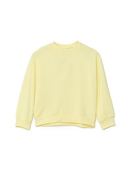 Bisiklet Yaka Basic Uzun Kollu K?z ?ocuk Sweatshirt