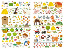 Переводные картинки. В деревне - Робинс фото 2