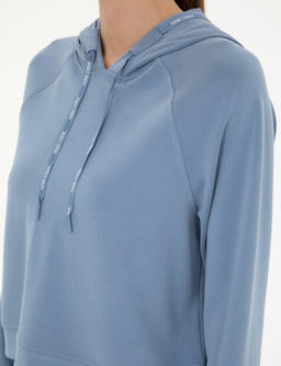 _ndigo Regular Fit Modal Kuma_ Crop Sweatshirt - Pierre cardin фото 7