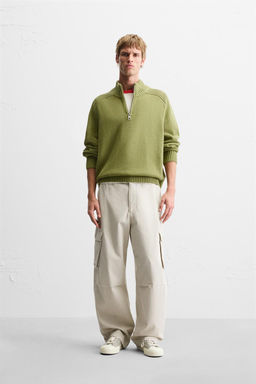 HIGH NECK QUARTER-ZIP SWEATER - Zara фото 10