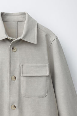 SOBRECAMISA COMFORT / Beige claro - Zara фото 3
