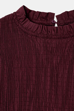 CAMISA NIDO DE ABEJA / Burgundy - Zara фото 9