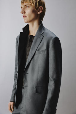 100% LINEN SUIT BLAZER - Zara фото 15