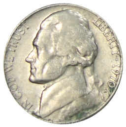 Монета 5 центов 1970 года S США