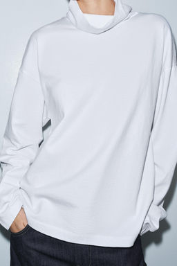 HIGH NECK T-SHIRT - Zara фото 4