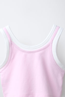 TOP DOBLE CONTRASTE / Rosa - Zara фото 4