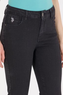 Kad_n Siyah Toothpick Fit Jean Pantolon