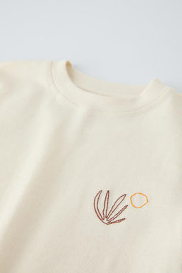 EMBROIDERED SEAWEED T-SHIRT - Zara фото 3