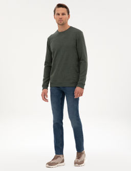 Koyu Haki Regular Fit Sweatshirt - Pierre cardin фото 4