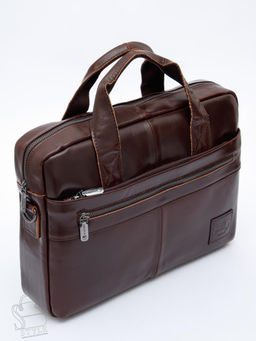 Портфель мужской кожаный 11011Z brown Zinimsk