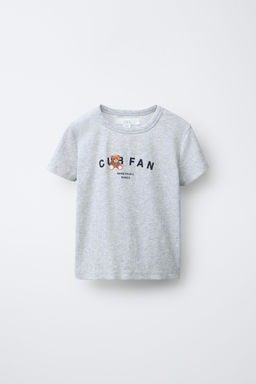 CAMISETA RIB ESTAMPADO OSO / Gris vigor?