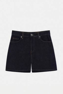 Bej Vintage Y?kama Yuksek Bel Denim Sort Etek TWOSS26SR00110 - Trendyolmilla фото 4