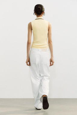 RIBBED POLO SHIRT - Zara фото 5