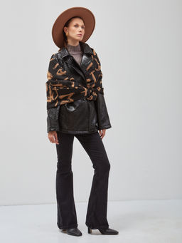 В составе шерсть и кашемир! теплый двусторонний палантин - Tantino фото 10