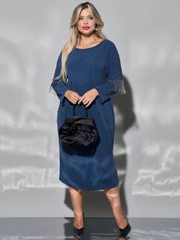 Платье 0385-1 темно-синий