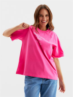 Футболка женская MIST Selflove, розовая, размер M (44-46)