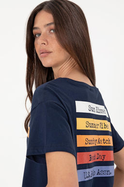 Kad_n Lacivert Ti__rt Sepette S_rpriz _ndirim - U.s. polo assn фото 2