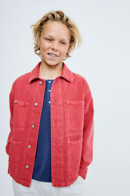 STORIESZ - SOBRECAMISA CANVAS / Rojo