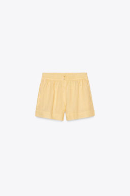 100% LINEN SHORTS ZW COLLECTION - Zara фото 5