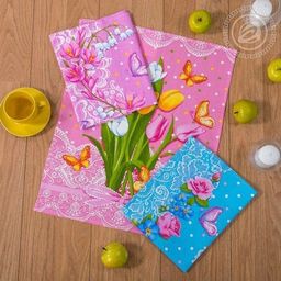К-т полотенец Пробуждение 50*60 см. - 3 шт. вафля хлопок 100%
