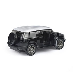 Чёрная инерционная машинка Внедорожник die-cast,1:32, открывающиеся двери