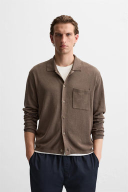 COTTON - LINEN CARDIGAN - Zara фото 2