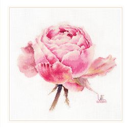 Набор для вышивания АЛИСА арт.2-53 Акварельные розы. Розовая изысканная 26х24см