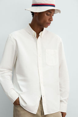 REGULAR FIT SHIRT WITH POCKET - Zara фото 5