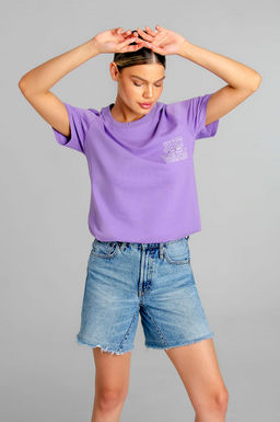 Арт. 3175 Футболка женская 44-52 (5 шт) Цвет:лила - Калинка фото 18