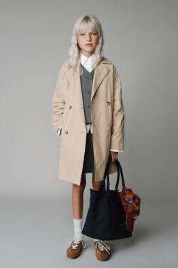 BASIC LONG TRENCH COAT - Zara фото 9