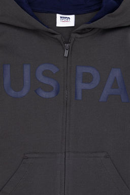 U. S. Polo Assn / Базовый свитшот для мальчика антрацитового цвета - U.s. polo assn фото 6