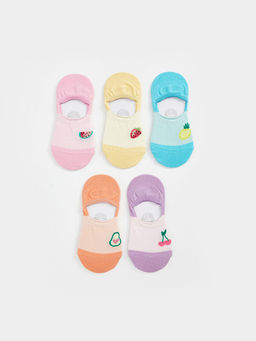 Desenli K?z ?ocuk Babet ?orap 5li