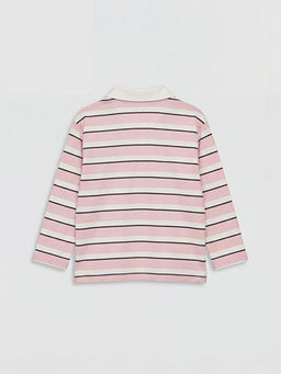 Polo Yaka ?izgili K?z Bebek Ti??rt