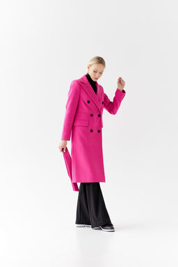 Пальто женское демисезонное 25775 (вино) - Kankan фото 21