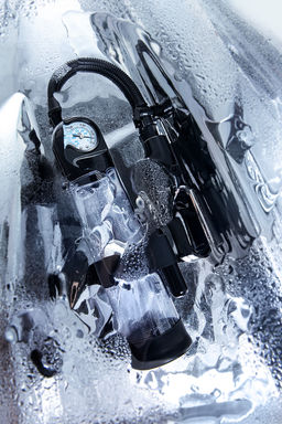 Механическая помпа Sexus Men Training Aksel, ABS-пластик, черная, 70 см  фото 11