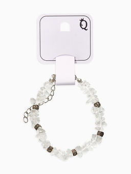 Браслет "Стиляшка" крошка, цвет белый в серебре