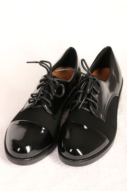 Туфли из кожи и замши