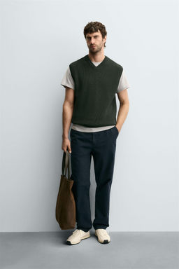 PURL KNIT VEST