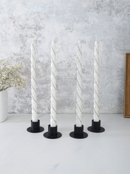 Свеча стержень 4 штуки 25 см витая / A-500 /уп 144/ белая - ГалеонТрейд фото 6