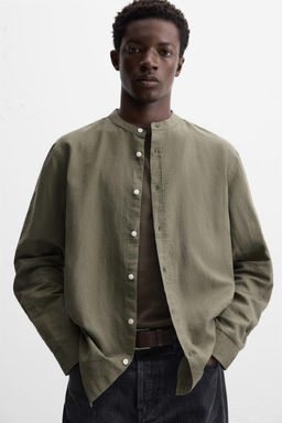 COTTON - LINEN SHIRT - Zara фото 36