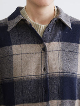 Ekose Oversize Kad?n G?mlek