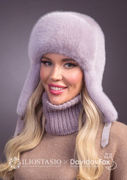 шапка Ушанка экомех четрополох - Davidovfox фото 2