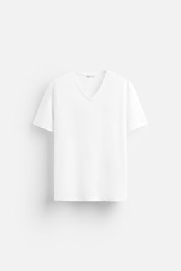 BASIC V-NECK T-SHIRT - Zara фото 6